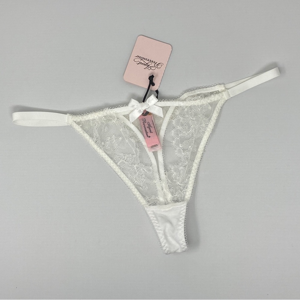 Agent Provocateur Willa White Bridal Thong NWT